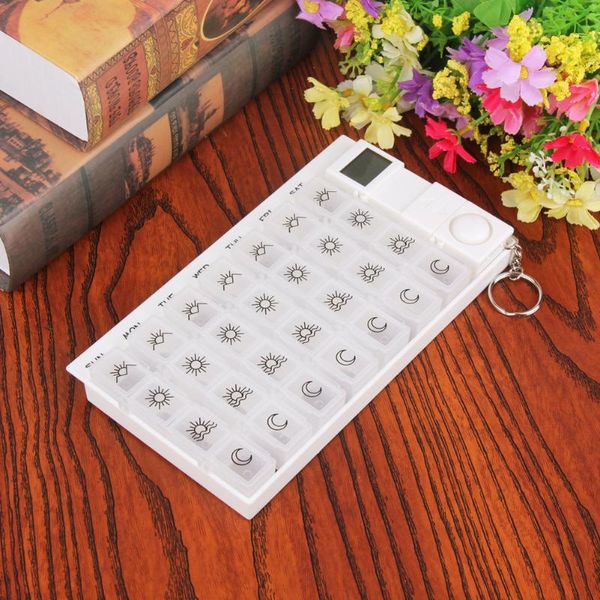 nail art equipment 7days digital reminder organizer tablet dispenser box case timer storage boxes container, Silver
nail art equipment 7days digital reminder organizer tablet dispenser box case timer storage boxes container, Silver