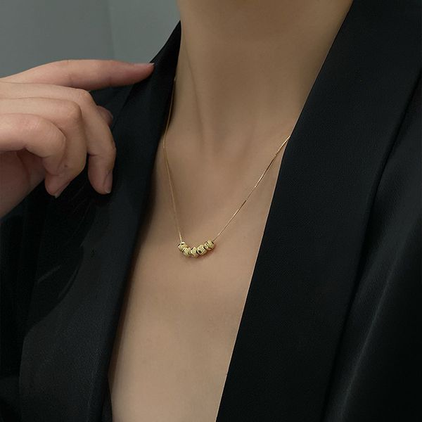 amulet pendants real gold plated pea necklace korean ins net red fashion unique design metal neck chain clavicle female, Golden;silver
amulet pendants real gold plated pea necklace korean ins net red fashion unique design metal neck chain clavicle female, Golden;silver