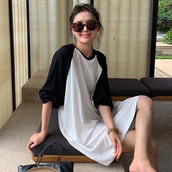 casual dresses women loose dress simple fashion homewear all-match round neck full sleeve autumn, Black;gray
casual dresses women loose dress simple fashion homewear all-match round neck full sleeve autumn, Black;gray