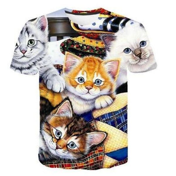 men's t-shirts 2021 -selling trendy summer 3d printing cute cat series short-sleeved t-shirt factory direct sales, White;black
men's t-shirts 2021 -selling trendy summer 3d printing cute cat series short-sleeved t-shirt factory direct sales, White;black