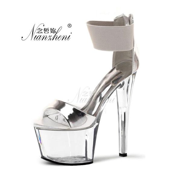 dress shoes 17cm shiny surface open toe ribbons high heels nightclub pole dance stage show sxey stripper models party concise, Black
dress shoes 17cm shiny surface open toe ribbons high heels nightclub pole dance stage show sxey stripper models party concise, Black