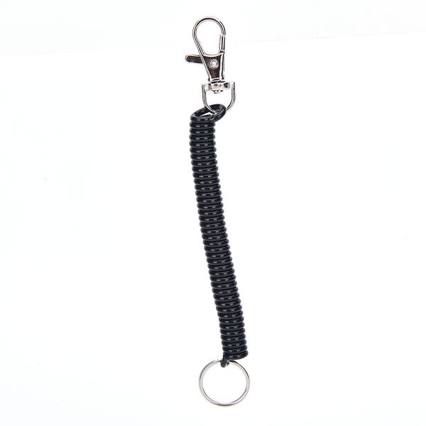 retractable plastic spring keychain elastic rope tactical security gear tool for outdoor hiking camping anti-lost keychain, Silver
retractable plastic spring keychain elastic rope tactical security gear tool for outdoor hiking camping anti-lost keychain, Silver