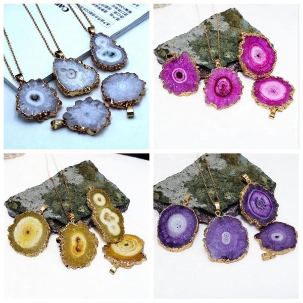 charms fashion irregular jewelry gift accessories natural stone raw pendant agate sliced, Bronze;silver
charms fashion irregular jewelry gift accessories natural stone raw pendant agate sliced, Bronze;silver
