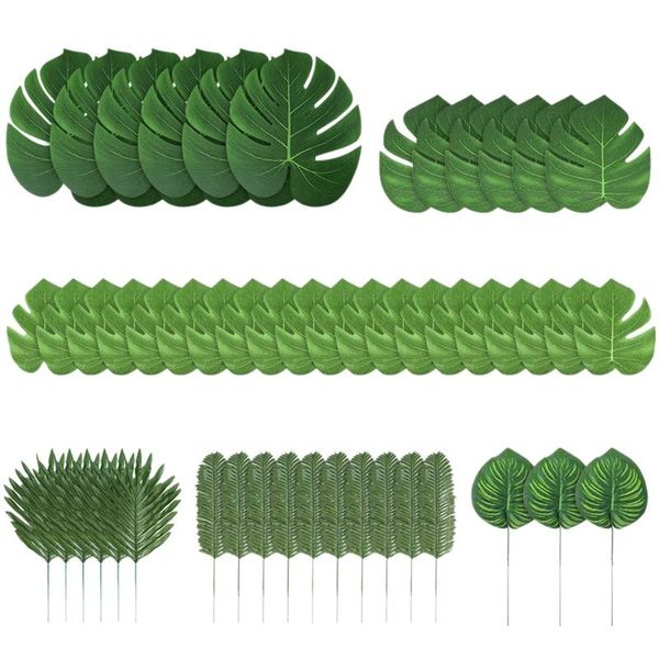 decorative flowers & wreaths 90 pieces 6 kinds artificial palm leaves tropical decorations for jungle party beach birthday luau hawaiian p
decorative flowers & wreaths 90 pieces 6 kinds artificial palm leaves tropical decorations for jungle party beach birthday luau hawaiian p