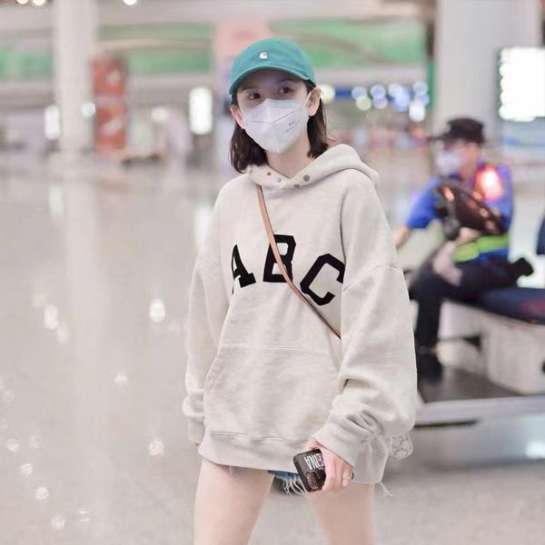 luxury brand hoodie jacket coats song zuer's same abc letter printed in autumn winter new casual versatile thin long sle, Black
luxury brand hoodie jacket coats song zuer's same abc letter printed in autumn winter new casual versatile thin long sle, Black