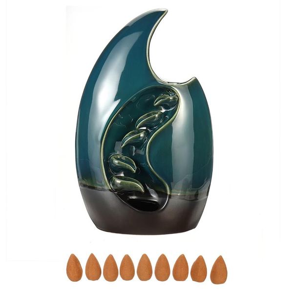 waterfall incense burner backflow furnace holder aromatic home office crafts w/10 cones fragrance lamps
waterfall incense burner backflow furnace holder aromatic home office crafts w/10 cones fragrance lamps