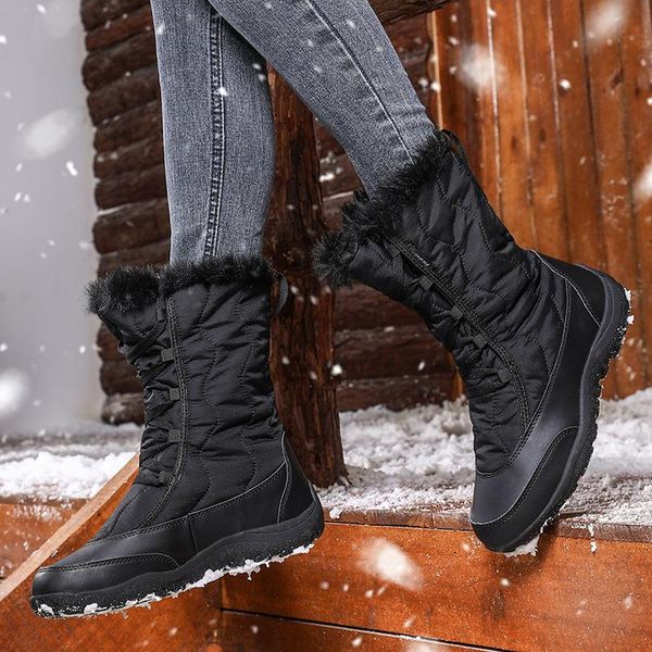 boots zeekson snow women winter outdoor in the tube waterproof non-slip thickening warm travel hiking large size cotton shoes, Black
boots zeekson snow women winter outdoor in the tube waterproof non-slip thickening warm travel hiking large size cotton shoes, Black