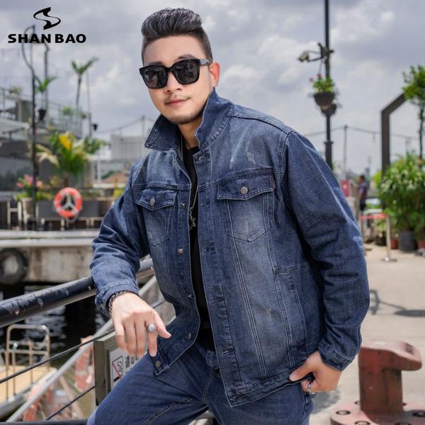 men's jackets shan bao 2021 autumn and winter brand plus extra size loose dark blue denim jacket classic style casual xxl-10xl, Black;brown
men's jackets shan bao 2021 autumn and winter brand plus extra size loose dark blue denim jacket classic style casual xxl-10xl, Black;brown