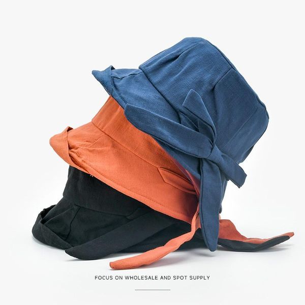 bucket-hat women casual folds bowknot flat foldable cotton fisherman hat daily wear protection sunhat girls spring autumn wide brim hats, Blue;gray
bucket-hat women casual folds bowknot flat foldable cotton fisherman hat daily wear protection sunhat girls spring autumn wide brim hats, Blue;gray