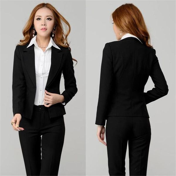 black elegant formal work wear 2 piece sets womens business suits blazer slim female trousers suit office uniform one button women's tw, White
black elegant formal work wear 2 piece sets womens business suits blazer slim female trousers suit office uniform one button women's tw, White