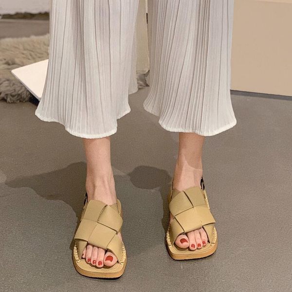 sandals sandal summer style braided flat non-slip fashion versatile student sports roman shoes, Black
sandals sandal summer style braided flat non-slip fashion versatile student sports roman shoes, Black