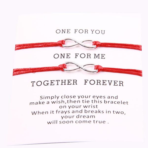 charm bracelets ncrhgl one for you me forever love infinity bracelet lovers braided red string wish jewelry couples women men, Golden;silver
charm bracelets ncrhgl one for you me forever love infinity bracelet lovers braided red string wish jewelry couples women men, Golden;silver