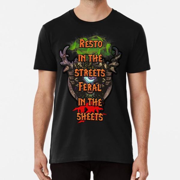 men's t-shirts resto vs feral t shirt druid restoration in the streets sheets, White;black
men's t-shirts resto vs feral t shirt druid restoration in the streets sheets, White;black
