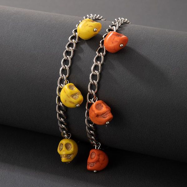 charm bracelets tocona 2pcs/sets colorful funny skull for women girls charms silver color alloy metal bangle halloween jewelry 20411, Golden;silver
charm bracelets tocona 2pcs/sets colorful funny skull for women girls charms silver color alloy metal bangle halloween jewelry 20411, Golden;silver