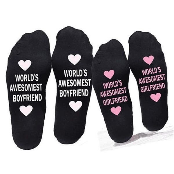 men's socks fashion letter girlfriend boyfriend long cotton for woman men, Black 
men's socks fashion letter girlfriend boyfriend long cotton for woman men, Black