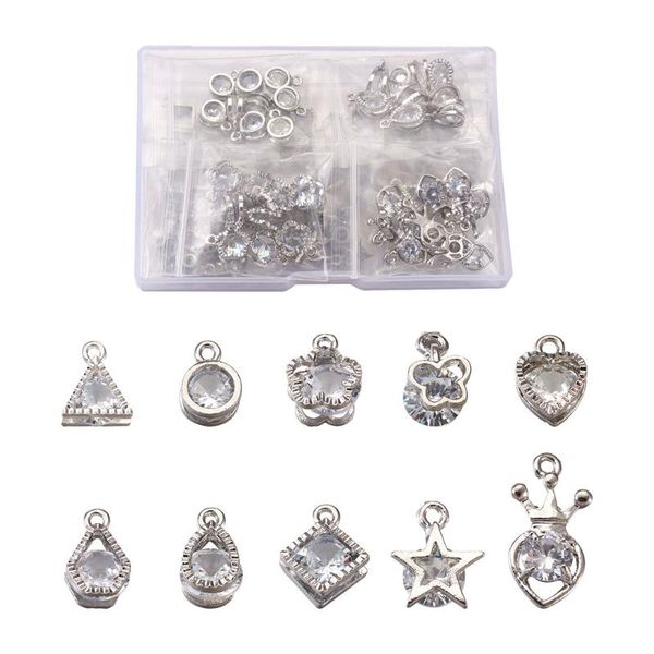 charms 100pcs/box cubic zirconia alloy heart/flower/star crystal accessories for necklace bracelet jewelry making, Bronze;silver
charms 100pcs/box cubic zirconia alloy heart/flower/star crystal accessories for necklace bracelet jewelry making, Bronze;silver