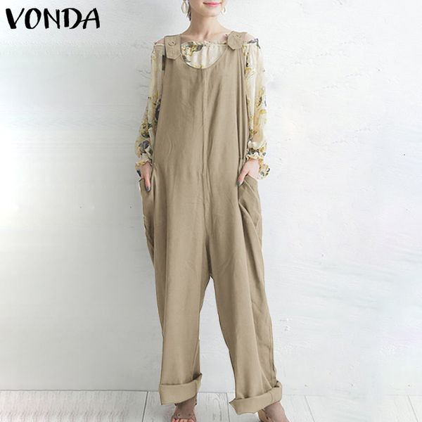 jumpsuit vonda 2021 women'overalls jumpsuits casual long trousers female solid color wide leg harem pants plus size, Black;white
jumpsuit vonda 2021 women'overalls jumpsuits casual long trousers female solid color wide leg harem pants plus size, Black;white