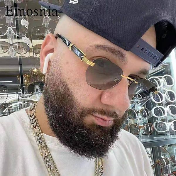 sunglasses 2021 fashion cool stylish rimless metal men marble wood grain mirror legs brand design sun glasses man, White;black
sunglasses 2021 fashion cool stylish rimless metal men marble wood grain mirror legs brand design sun glasses man, White;black