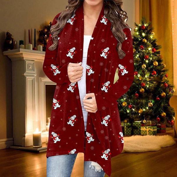 women's jackets ladies christmas open front jacket with long sleeve printed thin cardigan for woman ropa mujer, Black;brown
women's jackets ladies christmas open front jacket with long sleeve printed thin cardigan for woman ropa mujer, Black;brown