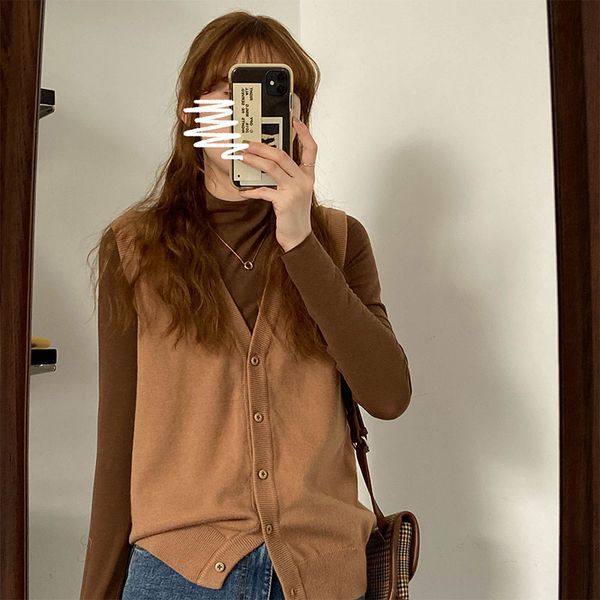 8 colors 2021 autumn and winter preppy style vest sweaters womens sleeveless knit vest sweaters and pullovers womens (x1604), White;black
8 colors 2021 autumn and winter preppy style vest sweaters womens sleeveless knit vest sweaters and pullovers womens (x1604), White;black