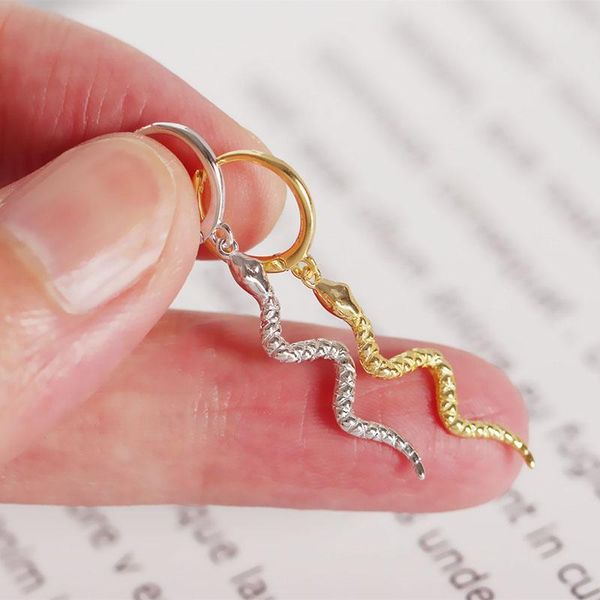 fashion snake hoop earrings for women girls vintage party dangle animal 925 sterling silver wedding jewelry pendientes & huggie, Golden;silver
fashion snake hoop earrings for women girls vintage party dangle animal 925 sterling silver wedding jewelry pendientes & huggie, Golden;silver