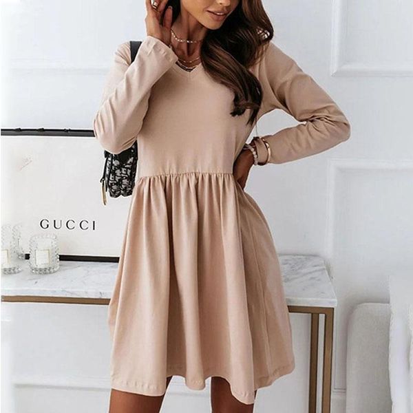 casual dresses autumn clothes for women long sleeve dress black v-neck folds a-line mini 2121 elegant vintage vestidos, Black;gray
casual dresses autumn clothes for women long sleeve dress black v-neck folds a-line mini 2121 elegant vintage vestidos, Black;gray