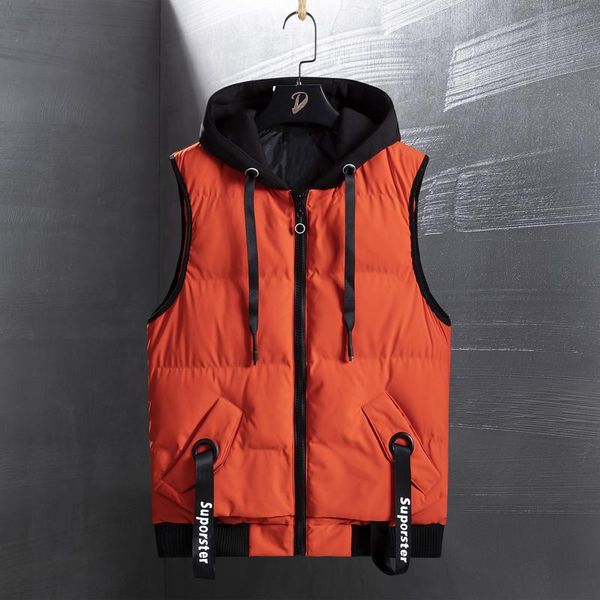 men's vests 2021 autumn and winter sleeveless coat thickened fashionable shoulder work clothes with cotton vest waistcoat, Black;white
men's vests 2021 autumn and winter sleeveless coat thickened fashionable shoulder work clothes with cotton vest waistcoat, Black;white