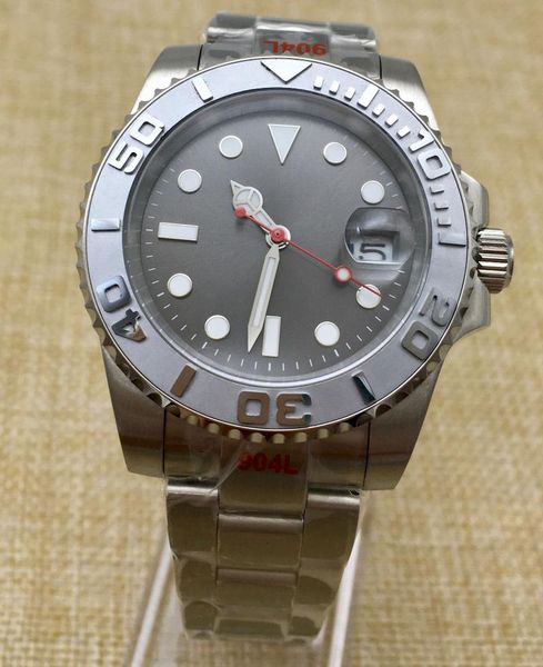 wristwatches 40mm gray no logo dial ceramic ring yacht men's automatic mechanical watch stainless steel silver, Slivery;brown
wristwatches 40mm gray no logo dial ceramic ring yacht men's automatic mechanical watch stainless steel silver, Slivery;brown