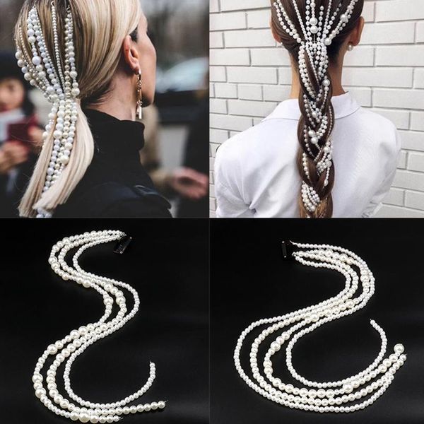 long pearls tassel hair clip bridal decoration jewelry accessories for women party wedding clips & barrettes, Golden;silver
long pearls tassel hair clip bridal decoration jewelry accessories for women party wedding clips & barrettes, Golden;silver