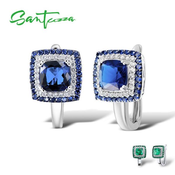 stud santuzza genuine 925 sterling silver earrings for women square green spinel blue white cubic zirconia brincos party fine jewelry, Golden;silver
stud santuzza genuine 925 sterling silver earrings for women square green spinel blue white cubic zirconia brincos party fine jewelry, Golden;silver