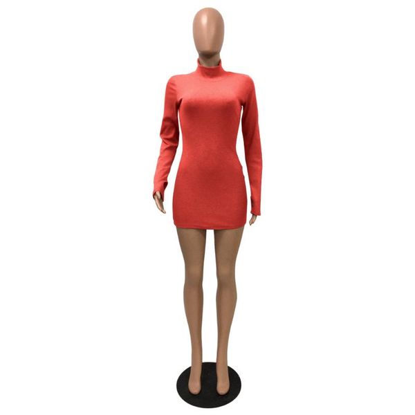 casual dresses fnoce 2021 autumn women's street fashion solid long sleeve turtleneck tight stretch slim elegant mini dress, Black;gray
casual dresses fnoce 2021 autumn women's street fashion solid long sleeve turtleneck tight stretch slim elegant mini dress, Black;gray