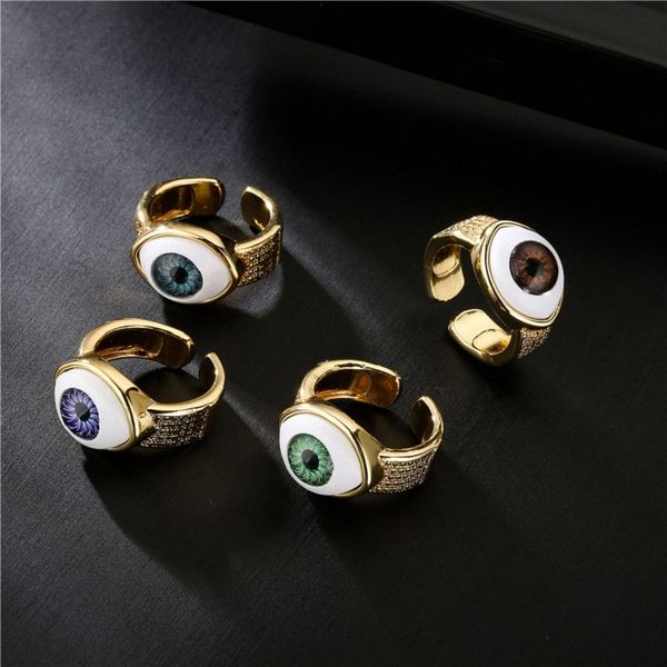fashion designer women ring copper plated 18k gold three-dimensional devils eye women rings opening adjustable, Golden;silver
fashion designer women ring copper plated 18k gold three-dimensional devils eye women rings opening adjustable, Golden;silver