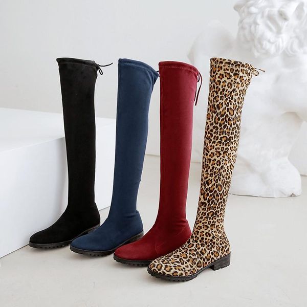 boots yqbtdl large size 34-43 elastic faux suede slim over knee womens chunky heels winter shoes leopard ladies overknee, Black
boots yqbtdl large size 34-43 elastic faux suede slim over knee womens chunky heels winter shoes leopard ladies overknee, Black
