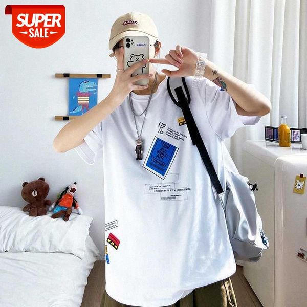 hip hop printed short sleeve shirt men's large size loose upper clothes hong kong style all-match half t-shirt #0w0n, White;black
hip hop printed short sleeve shirt men's large size loose upper clothes hong kong style all-match half t-shirt #0w0n, White;black
