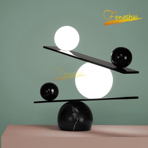 table lamps modern creative led glass lamp lighting nordic marble balanced decoration lights study bedroom living room 
table lamps modern creative led glass lamp lighting nordic marble balanced decoration lights study bedroom living room