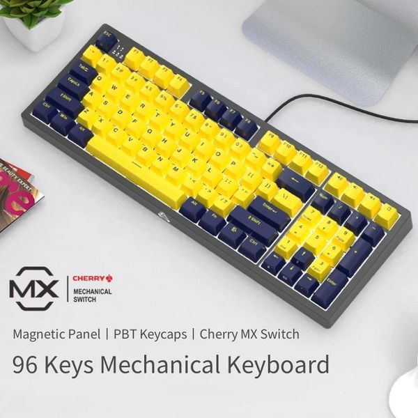 keyboards b16 cherry switch mechanical gaming keyboard 96 pbt keys usb wired anti-ghosting blue red black brown for game lappc
keyboards b16 cherry switch mechanical gaming keyboard 96 pbt keys usb wired anti-ghosting blue red black brown for game lappc