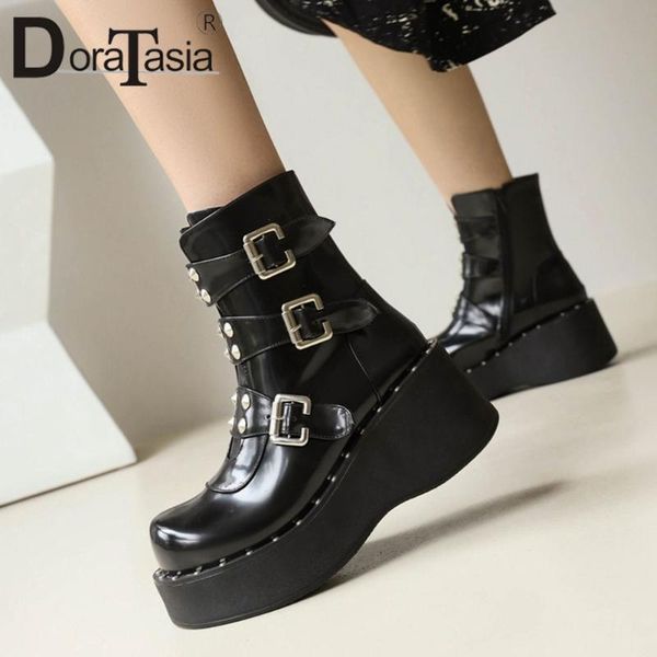boots doratasia fashion women's rivet wedges high heels shoes woman 2021 punk street platform ankle female big size 34-43, Black
boots doratasia fashion women's rivet wedges high heels shoes woman 2021 punk street platform ankle female big size 34-43, Black