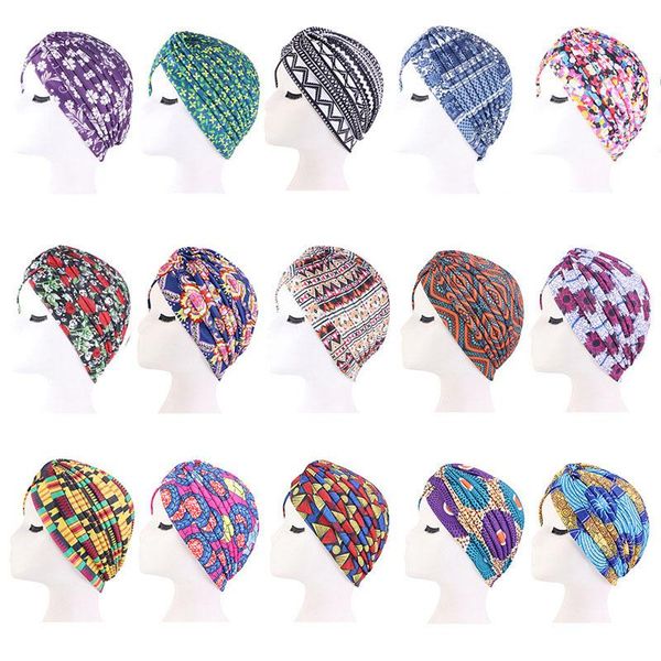 beanie/skull caps women african style pleated turban hat ethnic striped print head wrap cross twist knot stretchy muslim hijab beanie chemo, Blue;gray
beanie/skull caps women african style pleated turban hat ethnic striped print head wrap cross twist knot stretchy muslim hijab beanie chemo, Blue;gray