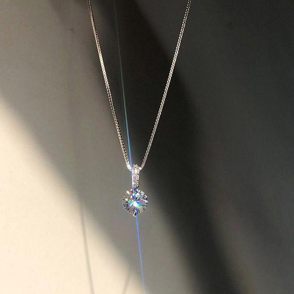 geometric water drop necklace female simple clavicle chain fashion temperament pendant jewelry shiny zircon necklaces, Silver
geometric water drop necklace female simple clavicle chain fashion temperament pendant jewelry shiny zircon necklaces, Silver