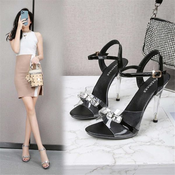 sandals women 11cm high heels waterproof sandal female fashion model t station catwalk crystal transparent candy colors shoes 34-43, Black
sandals women 11cm high heels waterproof sandal female fashion model t station catwalk crystal transparent candy colors shoes 34-43, Black