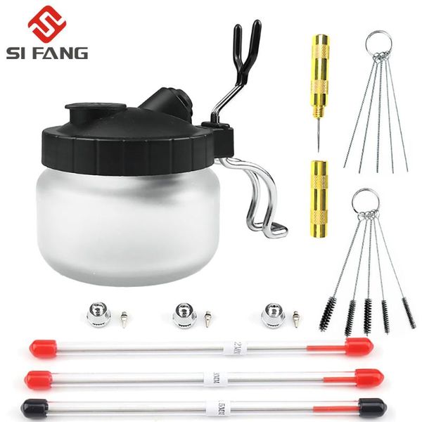 professional spray guns airbrush cleaning pot stabilizer bottles holder paint station glass jar filter frosted gun cleaner tools
professional spray guns airbrush cleaning pot stabilizer bottles holder paint station glass jar filter frosted gun cleaner tools