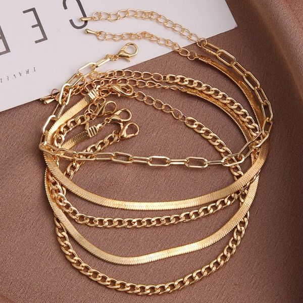 anklets diezi 2021 vintage simple gold color snake link chain women girls bohemian leg ankle anklet bracelet beach jewelry, Red;blue
anklets diezi 2021 vintage simple gold color snake link chain women girls bohemian leg ankle anklet bracelet beach jewelry, Red;blue
