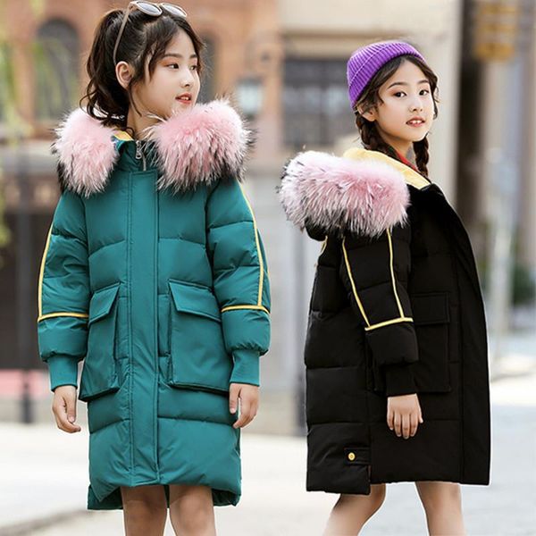 -30 degrees girls clothing warm down jacket for girl clothes 2021 winter thicken parka real fur hooded children outerwear coats coat, Blue;gray
-30 degrees girls clothing warm down jacket for girl clothes 2021 winter thicken parka real fur hooded children outerwear coats coat, Blue;gray
