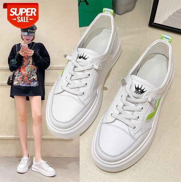 the first layer of leather small white shoes women korean style thick-soled hollow student sneakers #af9y
the first layer of leather small white shoes women korean style thick-soled hollow student sneakers #af9y