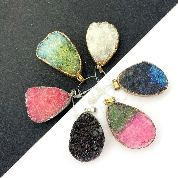 charms irregular shape crystal pendant necklace natural stone jewelry multicolor plating diy handmade accessories charm, Bronze;silver
charms irregular shape crystal pendant necklace natural stone jewelry multicolor plating diy handmade accessories charm, Bronze;silver