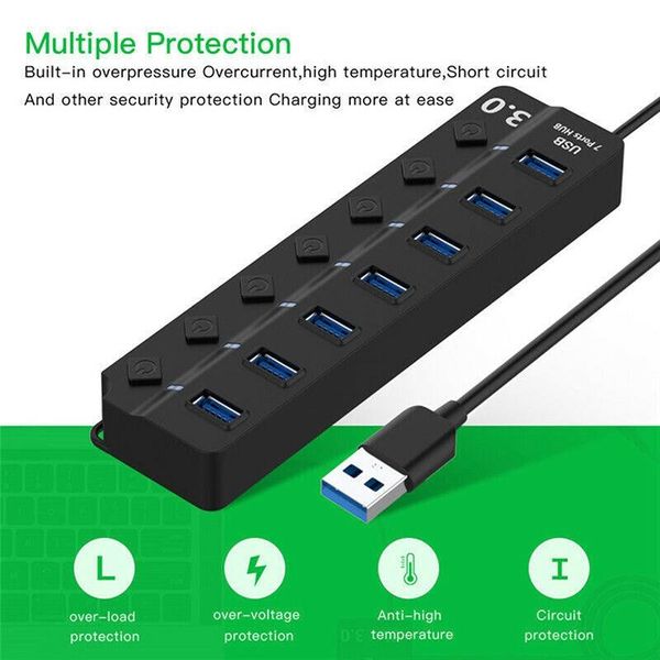 hubs usb 3.0 hub 2.0 multi splitter 4/7 port expander multiple protection 3 hab adapter usb3.0 with switch for pc
hubs usb 3.0 hub 2.0 multi splitter 4/7 port expander multiple protection 3 hab adapter usb3.0 with switch for pc