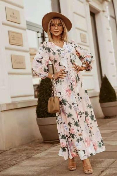 casual dresses 2021 fashion women's dress summer v-neck pullover printing lace stitching long-sleeved, Black;gray
casual dresses 2021 fashion women's dress summer v-neck pullover printing lace stitching long-sleeved, Black;gray