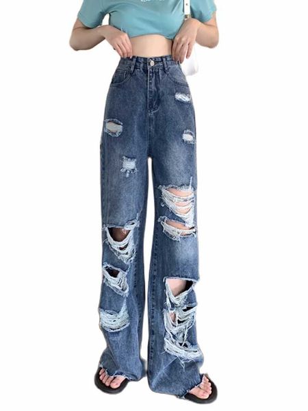 women's jeans ladies high street big size ripped american net red boyfriend loose straight-leg quality, Blue
women's jeans ladies high street big size ripped american net red boyfriend loose straight-leg quality, Blue