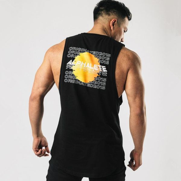 men' tank black bodybuilding men gym fitness cotton sleeveless shirt male summer casual print singlet vest, White;black
men' tank black bodybuilding men gym fitness cotton sleeveless shirt male summer casual print singlet vest, White;black