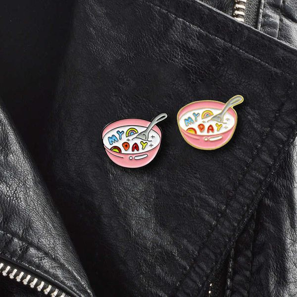 japan and south korea lovely harajuku style color oil dripping brooch jewelry my day milk cereal design coat accessories, Gray
japan and south korea lovely harajuku style color oil dripping brooch jewelry my day milk cereal design coat accessories, Gray